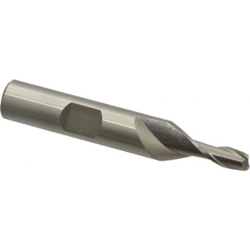 Value Collection 3/16, 7/16 LOC, 3/8 Shank Diam, 2-5/16 OAL, 2 Flute, Cobalt Square End Mill Single End, Uncoated, Sp...